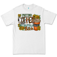 White coffee Premium Tee - RacoonDesign