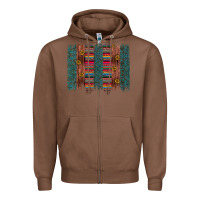 Chestnut sunflower serape brush stroke Zipper Hoodie - Artiststas