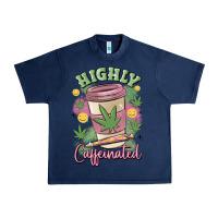 Navy highly caffeinated Urban Heavy Tee - MaliasSmallBusiness