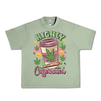 Oil Green highly caffeinated Urban Heavy Tee - MaliasSmallBusiness