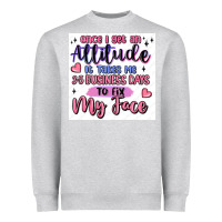 Heather Grey small business Heavyweight Sweatshirt - MaliasSmallBusiness