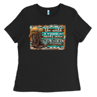 Black the world needs more cowgirls Ladies Tee - SublimationCraftShop