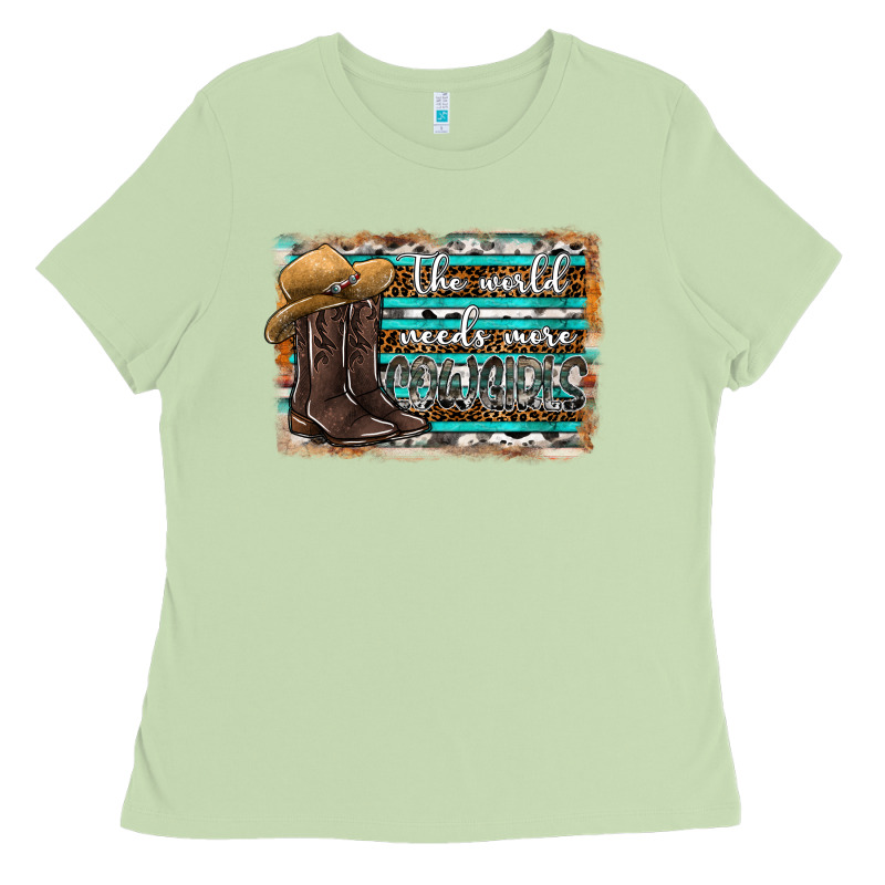 The World Needs More Cowgirls Ladies Tee by SublimationCraftShop | Teevron