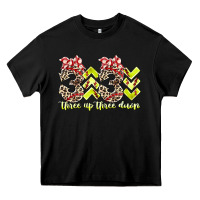 Black three up theree down softball Heavy Core Tee - RacoonDesign