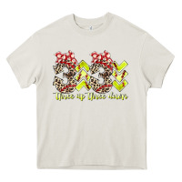 Cream three up theree down softball Heavy Core Tee - RacoonDesign