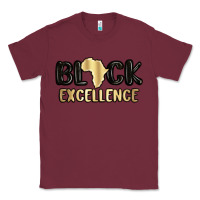 Burgundy black excellence Classic Tee - MaliasSmallBusiness