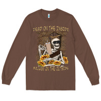 Chestnut dead inside boujee outside Long Sleeve Tee - MaliasSmallBusiness