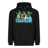 Black merry christmas gnomes Heavyweight Hoodie - texasbilliewilder