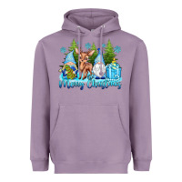 Lavender merry christmas gnomes Heavyweight Hoodie - texasbilliewilder