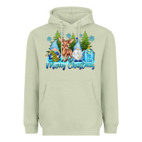 Matcha merry christmas gnomes Heavyweight Hoodie - texasbilliewilder