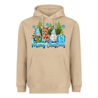 Mushroom merry christmas gnomes Heavyweight Hoodie - texasbilliewilder
