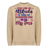 Mushroom once i get an attitude Heavyweight Sweatshirt - MaliasSmallBusiness
