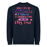 Navy once i get an attitude Heavyweight Sweatshirt - MaliasSmallBusiness