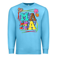 Ocean Blue Autism Mama Premium Sweatshirt - NancyCooperArtShop