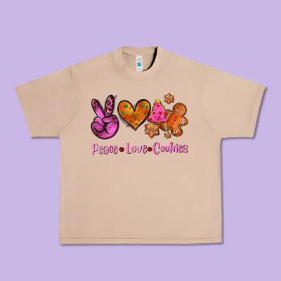 Peace Love Cookies Urban Heavy Tee Designed By Adodesignshop