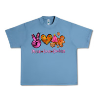 Pebble Blue peace love cookies Urban Heavy Tee - AdoDesignShop