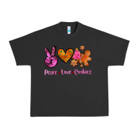 Pigment Black peace love cookies Urban Heavy Tee - AdoDesignShop