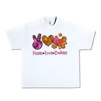 White peace love cookies Urban Heavy Tee - AdoDesignShop