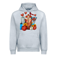 Heather Grey Basketball Sunflower Frappe Urban Hoodie - FaDigitalArtStudio