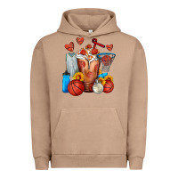 Pigment Burro Basketball Sunflower Frappe Urban Hoodie - FaDigitalArtStudio