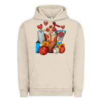 Pigment French Oak Basketball Sunflower Frappe Urban Hoodie - FaDigitalArtStudio