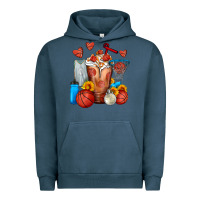 Pigment Midnight Navy Basketball Sunflower Frappe Urban Hoodie - FaDigitalArtStudio
