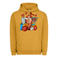 Pigment Peanut Butter Basketball Sunflower Frappe Urban Hoodie - FaDigitalArtStudio