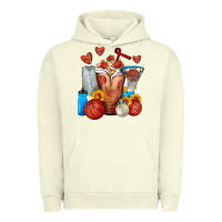 Pigment Pistachio Basketball Sunflower Frappe Urban Hoodie - FaDigitalArtStudio