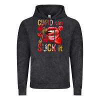 Vintage Black cupid can suck it Vintage Hoodie - NancyCooperArtShop