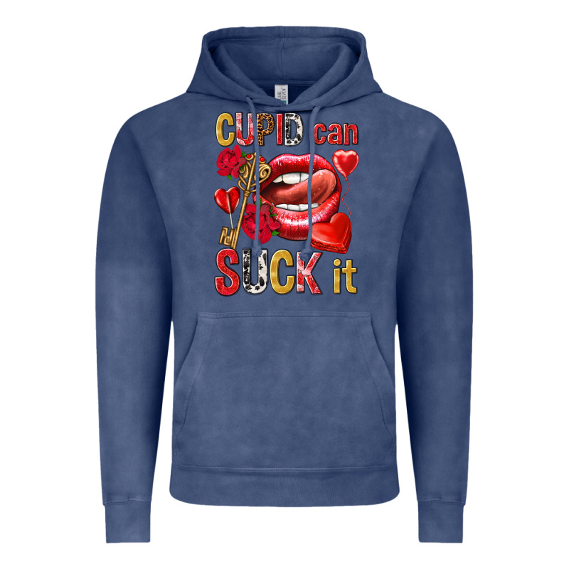 Cupid Can Suck It Vintage Hoodie by NancyCooperArtShop | Teevron