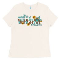 Bone made to worship with sunflowers Ladies Tee - HRA Design Shop