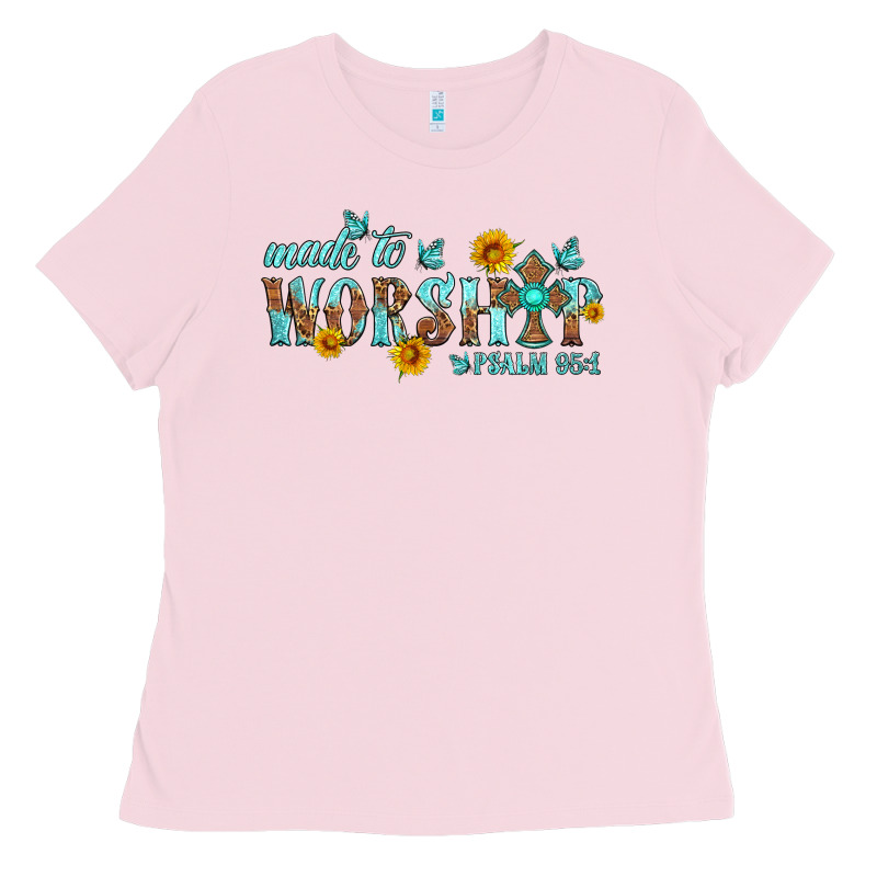 Made To Worship With Sunflowers Ladies Tee by HRA Design Shop | Teevron