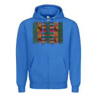 True Royal sunflower serape brush stroke Zipper Hoodie - Artiststas