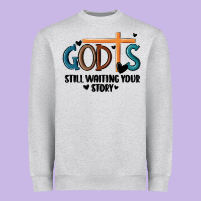 God Is Still Waiting Your Story Heavyweight Sweatshirt Designed By Maliassmallbusiness