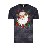 Cloud Black Believe Christmas Vintage Tee - NancyCooperArtShop