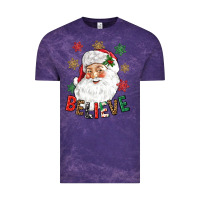 Cloud Purple Believe Christmas Vintage Tee - NancyCooperArtShop