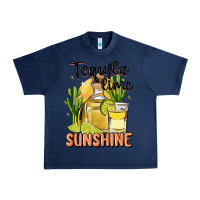 Navy tequila lime sunshine Urban Heavy Tee - MaliasSmallBusiness