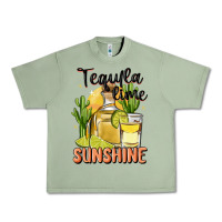 Oil Green tequila lime sunshine Urban Heavy Tee - MaliasSmallBusiness