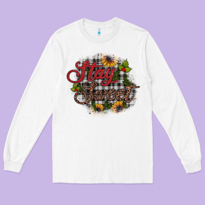 Stay Sweet Long Sleeve Tee Designed By Jahusdesignshop