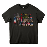 Asphalt god bless america Heavy Core Tee - CowhideDigitalArt