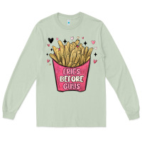 Matcha fries before guys Long Sleeve Tee - MaliasSmallBusiness