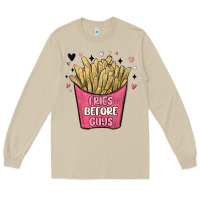 Mushroom fries before guys Long Sleeve Tee - MaliasSmallBusiness