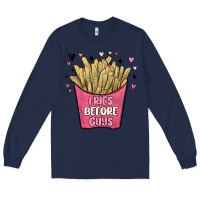 Navy fries before guys Long Sleeve Tee - MaliasSmallBusiness