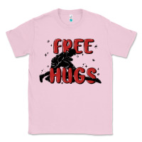 Bubblegum Pink free hugs Classic Tee - MaliasSmallBusiness