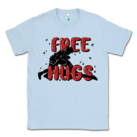 Dusty Blue free hugs Classic Tee - MaliasSmallBusiness