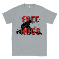 Heather Grey free hugs Classic Tee - MaliasSmallBusiness