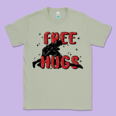 Free Hugs Classic Tee Designed By Maliassmallbusiness