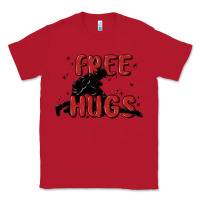 Red free hugs Classic Tee - MaliasSmallBusiness