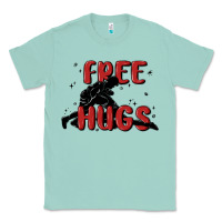 Seafoam free hugs Classic Tee - MaliasSmallBusiness