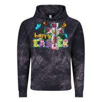 Cloud Black happy easter cross Vintage Hoodie - BarkalooDesign